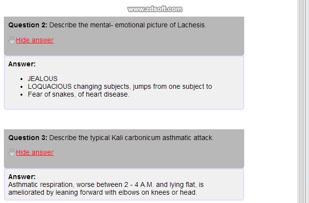 Remedy Quiz For Materia Medica Quiz-15