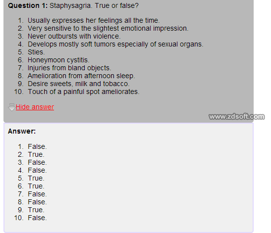 Remedy Quiz For Materia Medica Quiz-27