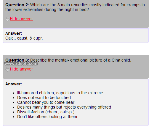 Remedy Quiz For Materia Medica Quiz-42