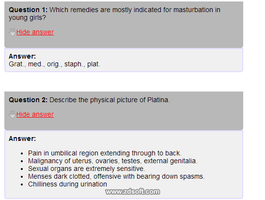 Remedy Quiz For Materia Medica Quiz-44