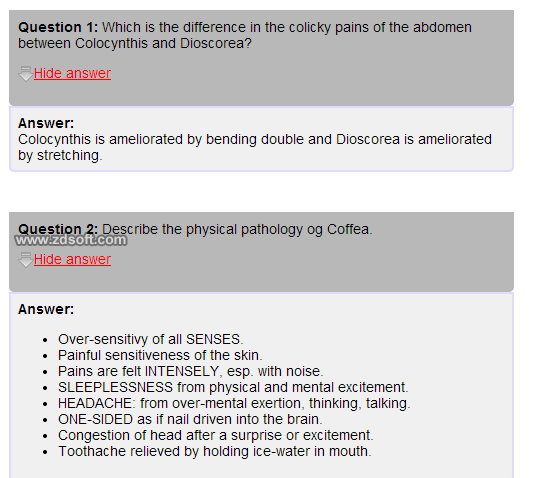 Remedy Quiz For Materia Medica Quiz-46