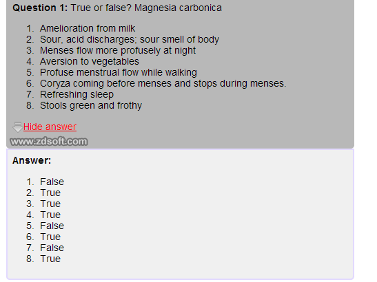 Remedy Quiz For Materia Medica Quiz-49