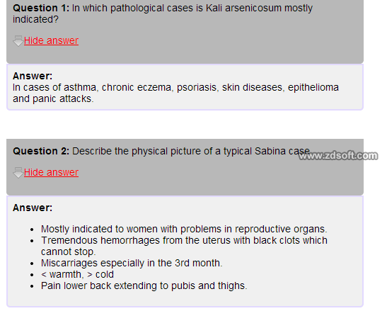 Remedy Quiz For Materia Medica Quiz-62