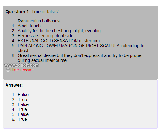 Remedy Quiz For Materia Medica Quiz-69