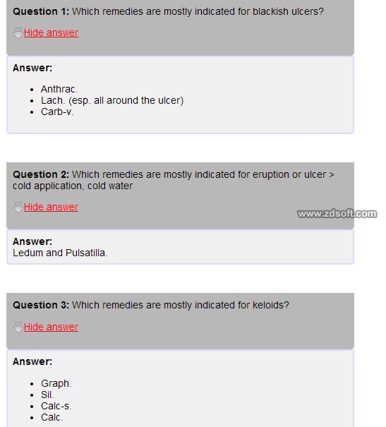 Remedy Quiz For Materia Medica Quiz-70