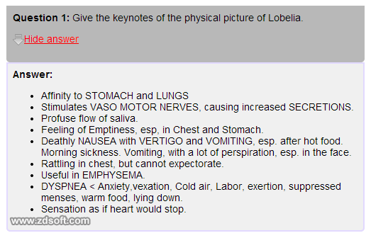 Remedy Quiz For Materia Medica Quiz-83