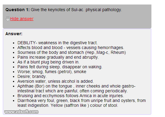 Remedy Quiz For Materia Medica Quiz-94